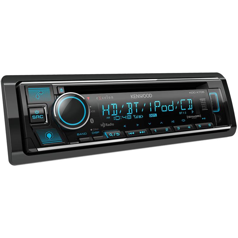 KENWOOD カセットKRC-X55 & CD KDC-G77 Receptor de CD Kenwood KDC-X705 DIN único com Bluetooth, rádio HD